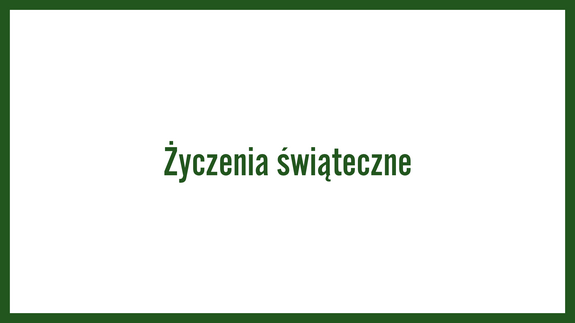 Życzenia świąteczne